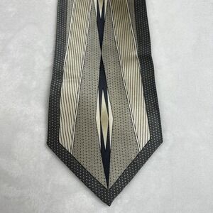 STACY ADAMS Silk Navy Vintage Design Neck Tie 3.875"(New Without Tags)